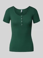 Koszulki i topy damskie - T-shirt o kroju slim fit z mieszanki bawełny model ‘KITTE’ - miniaturka - grafika 1