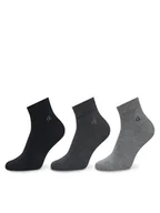 Skarpetki męskie - Calvin Klein Zestaw 3 par niskich skarpet męskich 701234209 Szary - miniaturka - grafika 1