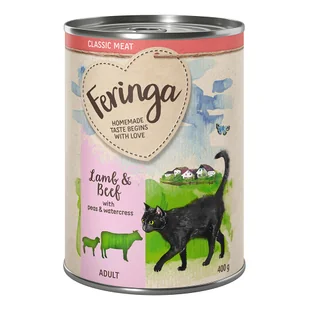 Feringa Feringa Classic Meat Menu 6 x 400 g Jagnięcina i wołowina - Mokra karma dla kotów - miniaturka - grafika 2