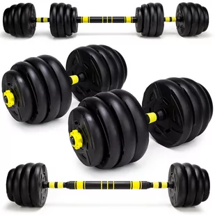 Abarqs HANTLE  REGULOWANE Z FUNKCJĄ SZTANGI 30 kg 2 x 15kg HKC.30 - Hantle i ciężarki - miniaturka - grafika 1