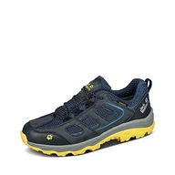 Buty dla chłopców - Jack Wolfskin Vojo Texapore Low K dziecięce buty trekkingowe, uniseks, Dark Blue Yellow, 31 EU - miniaturka - grafika 1