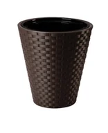Donice - Doniczka Rattana 30 ciemny brąz FORM-PLASTIC - miniaturka - grafika 1