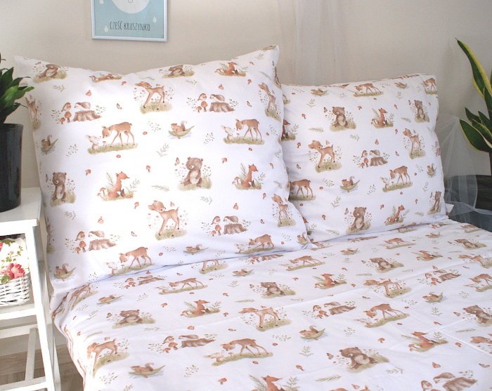 Komplet pościeli bawełnianej dla dziecka 100x160 cm -Milutkie