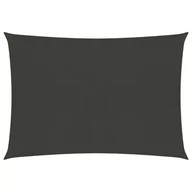 Parasole ogrodowe - Żagiel przeciwsłoneczny HDPE - 2x3m, antracytowy - miniaturka - grafika 1