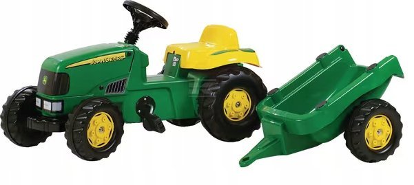 Traktor John Deere Z Napędem Na Pedały Z Przyczepą Rolly Toys