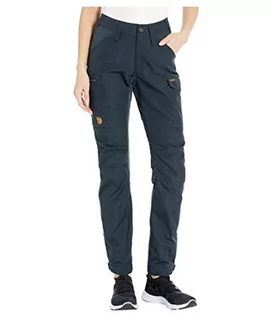 Spodnie damskie - Fjallraven FjALLRAVEN damskie spodnie Kaipak Trousers Curved W, ciemnoniebieskie, 48 F89829 - grafika 1