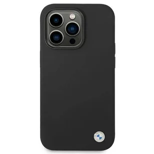 Etui BMW BMHCP14XSILBK iPhone 14 Pro Max 6,7" czarny/black Silicone Metal Logo - Etui i futerały do telefonów - miniaturka - grafika 3