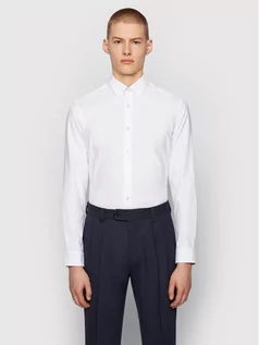 Koszule męskie - Boss Koszula Rod_53E 50448887 Biały Slim Fit - grafika 1
