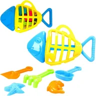 Zabawki do piasku - Zestaw do piasku ryba 7el - miniaturka - grafika 1
