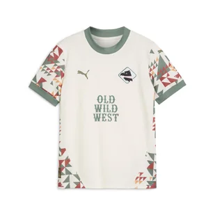 Młodzieżowa koszulka Palermo F.C. 24/25 PUMA Warm White Eucalyptus Green - Koszulki sportowe damskie - miniaturka - grafika 1