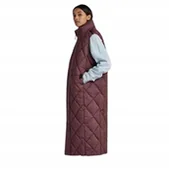 Bluzki damskie - G - Star Raw Pikowana Kamizelka Z Wysokim Kołnierzem Bordowa M J2A - G-Star Raw - miniaturka - grafika 1