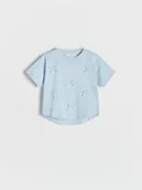 Bluzki dla niemowląt - Reserved - T-shirt z kokardkami - jasnoniebieski - miniaturka - grafika 1