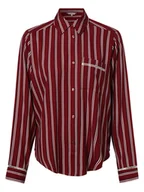 Koszule damskie - Tommy Hilfiger Damska koszula od piżamy Kobiety wiskoza czerwony w paski, S/M - miniaturka - grafika 1