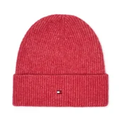 Czapki damskie - Tommy Hilfiger Czapka ESSENTIAL FLAG | z dodatkiem wełny - miniaturka - grafika 1