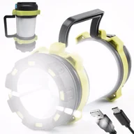 Oświetlenie warsztatowe - MOCNA LAMPA LATARKA WARSZTATOWA GARAŻOWA SZPERACZ LED USB Z UCHWYTEM - miniaturka - grafika 1