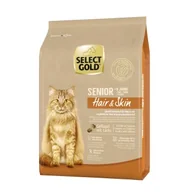 Mokra karma dla kotów - SELECT GOLD Hair+Skin Senior Drób z łososiem 2,5 kg - miniaturka - grafika 1