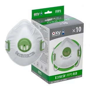 Maska Antywirusowa Maseczka Oxyline FFP3 Rd 10SZT - Maseczki ochronne i antywirusowe - miniaturka - grafika 1