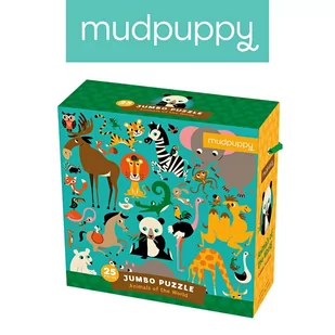 Mudpuppy Puzzle podłogowe Jumbo Zwierzęta Świata 25 elementów 2+ MP35103 MP35103 - Puzzle - miniaturka - grafika 1