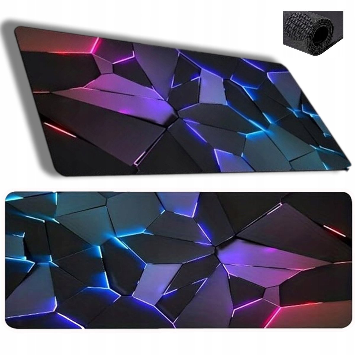 PODKŁADKA MATA GAMINGOWA POD MYSZ MYSZKĘ KLAWIATURĘ 74x38CM DUŻA NA BIURKO