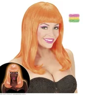 Dodatki do strojów karnawałowych - Peruka Patsy Pomarańczowa Neonowa - miniaturka - grafika 1