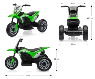 Pojazd na akumulator Motocykl HONDA CRF 450R Green - Chodziki - miniaturka - grafika 15