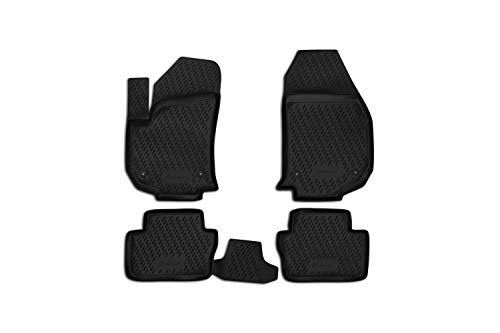 Element dopasowane antypoślizgowe gumowe dywaniki podłogowe premium - Opel Zafira B A05, Van Family