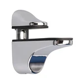 Zawiasy, okucia i inne akcesoria - 4-częściowy wspornik półki szklanej, regulowany ze stopu cynku, odpowiedni do maksymalnej grubości 3-21 mm - miniaturka - grafika 1