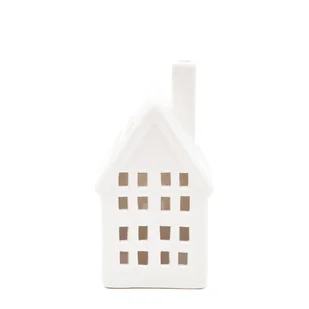 Lampion DEKORACYJNY COZY HOME domek z ledem 7,6x5,8x14,8 cm HOMLA - Świeczniki - miniaturka - grafika 1
