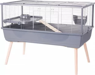 ZOLUX Klatka NEOLIFE 100 dla kawii domowej szara - Klatki dla gryzoni - miniaturka - grafika 1