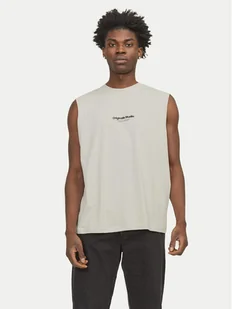 Jack&Jones Tank top Vesterbro 12250430 Beżowy Oversize - Koszulki męskie - miniaturka - grafika 1