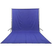 Tła fotograficzne - GlareOne materiałowe Blue Screen Backdrop 3x6 m - niebieskie - miniaturka - grafika 1