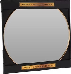 Lustro Złote 500x500x15mm Okrągłe Lumarko! - Lustra - miniaturka - grafika 1