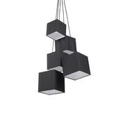 Lampy sufitowe - Beliani Lampa sufitowa wisząca - żyrandol czarna oświetlenie MESTA - miniaturka - grafika 1