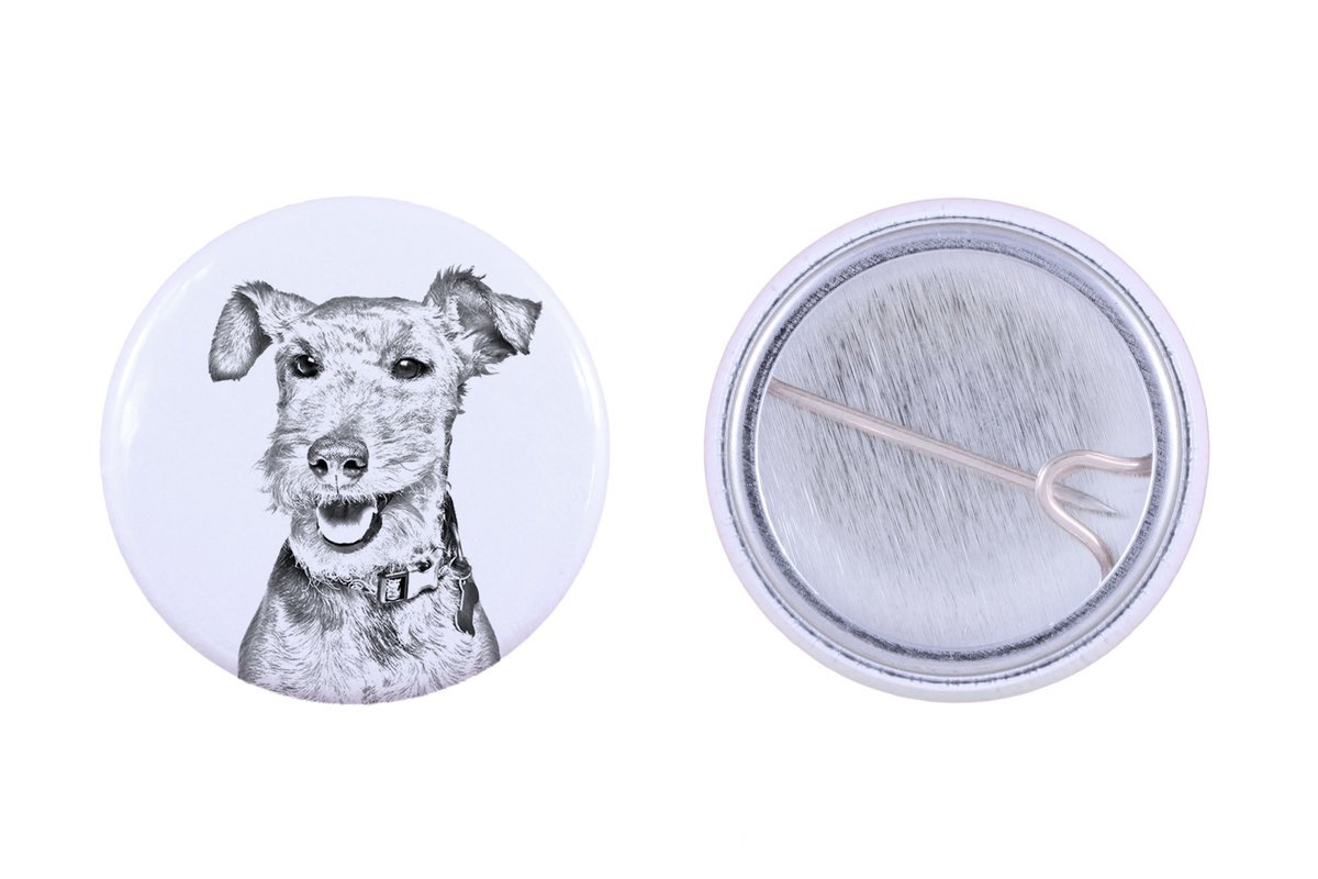 Terier walijski, Welsh Terrier - przypinka z twoim psem, dodaj własne foto, marka Art-Dog