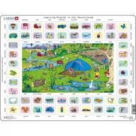 Puzzle - Puzzle 70 el. ramkowe maxi Learning English by the Countryside Larsen - miniaturka - grafika 1