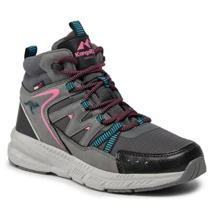 Trapery KangaRoos K-UO Nod Mid RTX 81142-000-2235 Charcole Grey/Neon Pink - Botki damskie - miniaturka - grafika 1