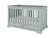 Łóżeczka i kojce - Łóżeczko dziecięce z szufladą ines neutral grey 140x70 - miniaturka - grafika 1