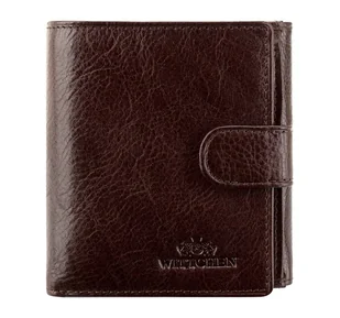Średni portfel ze skóry naturalnej męski brązowy - Portfele - miniaturka - grafika 1