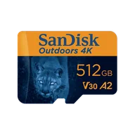 Karty pamięci - SanDisk Outdoors 4K MicroSDXC UHS-I Card with SD Adapter - 512GB - SDSQXAV-512G-GN6VA - miniaturka - grafika 1