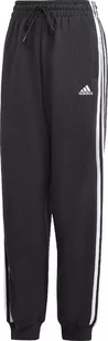 Spodnie damskie adidas Essentials 3-Stripes French Terry Loose-Fit czarne HA4375-L - Spodnie męskie - miniaturka - grafika 1