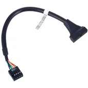 Kable USB - Akyga Kabel Akyga AK-CA-28 (IDC 10 pin F - IDE 20-pin M; 0,20m; kolor czarny) AK-CA-28 - miniaturka - grafika 1