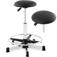 Fotele i krzesła biurowe - Fromm & Starck Taboret biurowy 120 kg czarny podnóżek wysokość 530 800 mm STAR_STOOL_01 - miniaturka - grafika 1