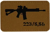 Odzież taktyczna i umundurowanie - Naszywka M-Tac AR-15 223/5,56 Laser Cut - Coyote/Black (51111502) - miniaturka - grafika 1
