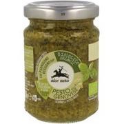 Sosy w słoikach - ALCE NERO PESTO GENOVESE (SOS BAZYLIOWY) BIO 130 g - - miniaturka - grafika 1