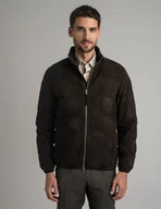 Kurtki męskie - kurtka skórzana calvi ciemnobrązowa BR2 - miniaturka - grafika 1