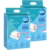 Inne akcesoria do pielęgnacji dzieci - Zestaw Canpol Babies, wielofunkcyjne jednorazowe podkłady higieniczne, superchłonne, 60 cm x 60 cm, 2 x 10 sztuk - miniaturka - grafika 1