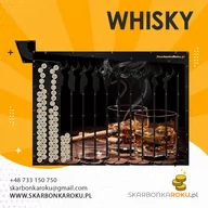 Skarbonki - Skarbonka Ścienna dla niego Prezent dla mężczyzny z Whisky - miniaturka - grafika 1