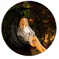 Hamaki - Fotel ogrodowy wiszący Tihuana czarny + czarne poduszki Sofotel - miniaturka - grafika 1