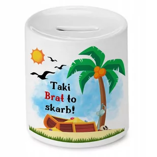 Skarbonka Dla Brata na Urodziny Imieniny Prezent z Nadrukiem ze Zdjęciem - Skarbonki - miniaturka - grafika 1