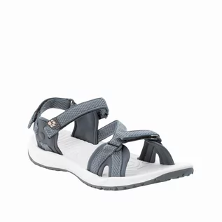 Sandały damskie - Sandały sportowe damskie Jack Wolfskin LAKEWOOD RIDE SANDAL W bluish grey / rose - 35,5 - grafika 1